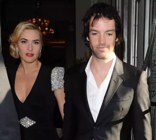 Kate Winslet junto a su actual esposo Ned Rocknroll.