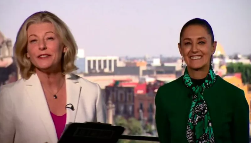 Sheinbaum en entrevista con la BBC