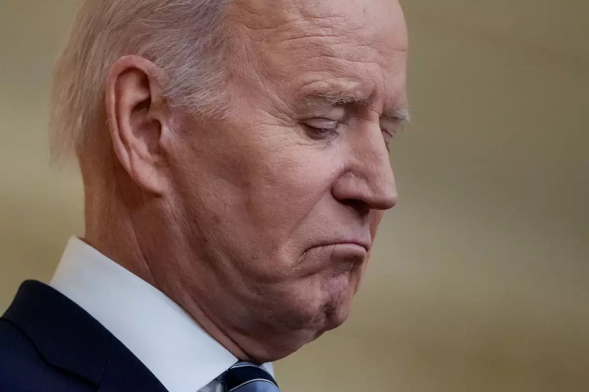 (El presidente Joe Biden habla sobre la invasión militar de Rusia en territorio ucraniano)