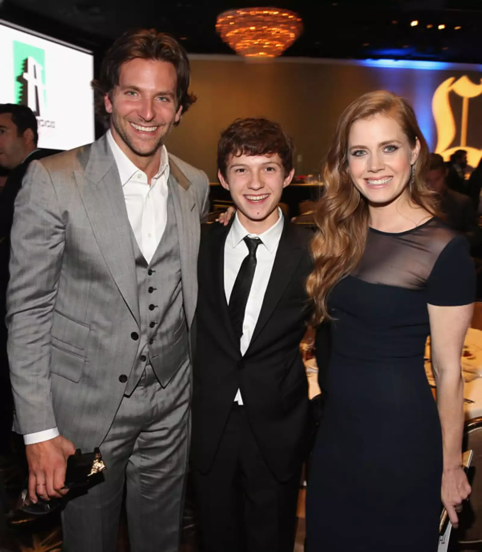 Bradley Cooper, Tom Holland y Amy Adams.