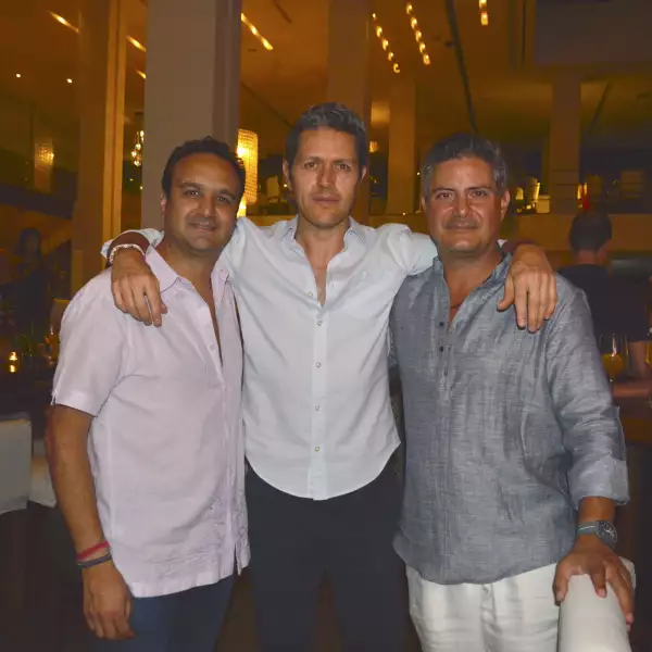 Romeo Muñoz, Juan Felipe Fernández y Jorge Gemayel