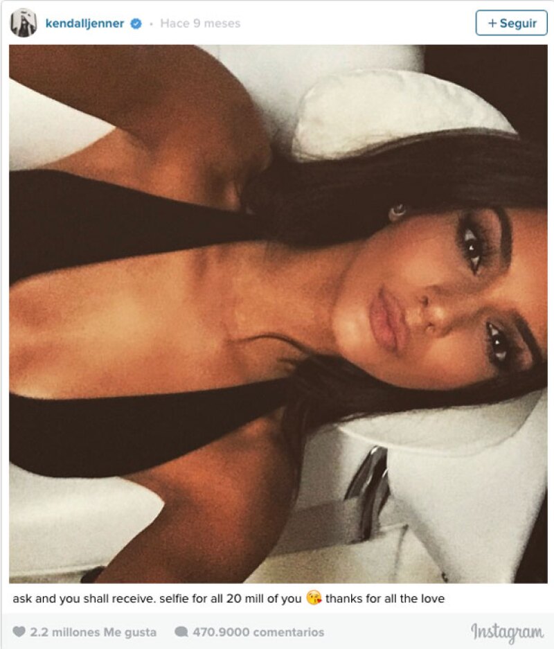 Kendall cerró la lista con 2.2 millones de likes.