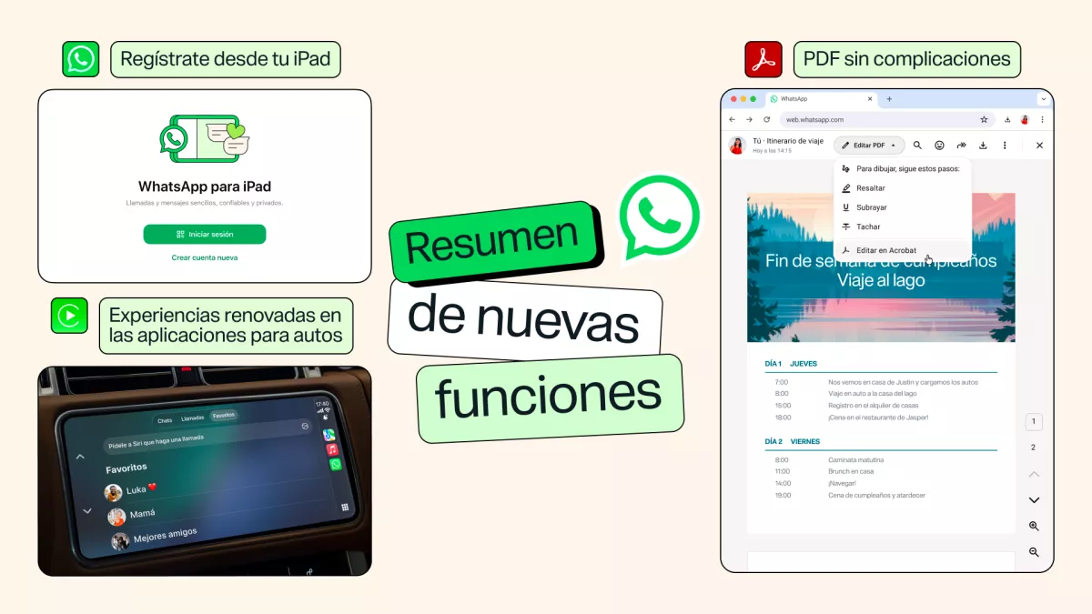 WhatsApp tiene nuevas funciones 2026: ya se pueden editar PDF en la app y otras actualizaciones 