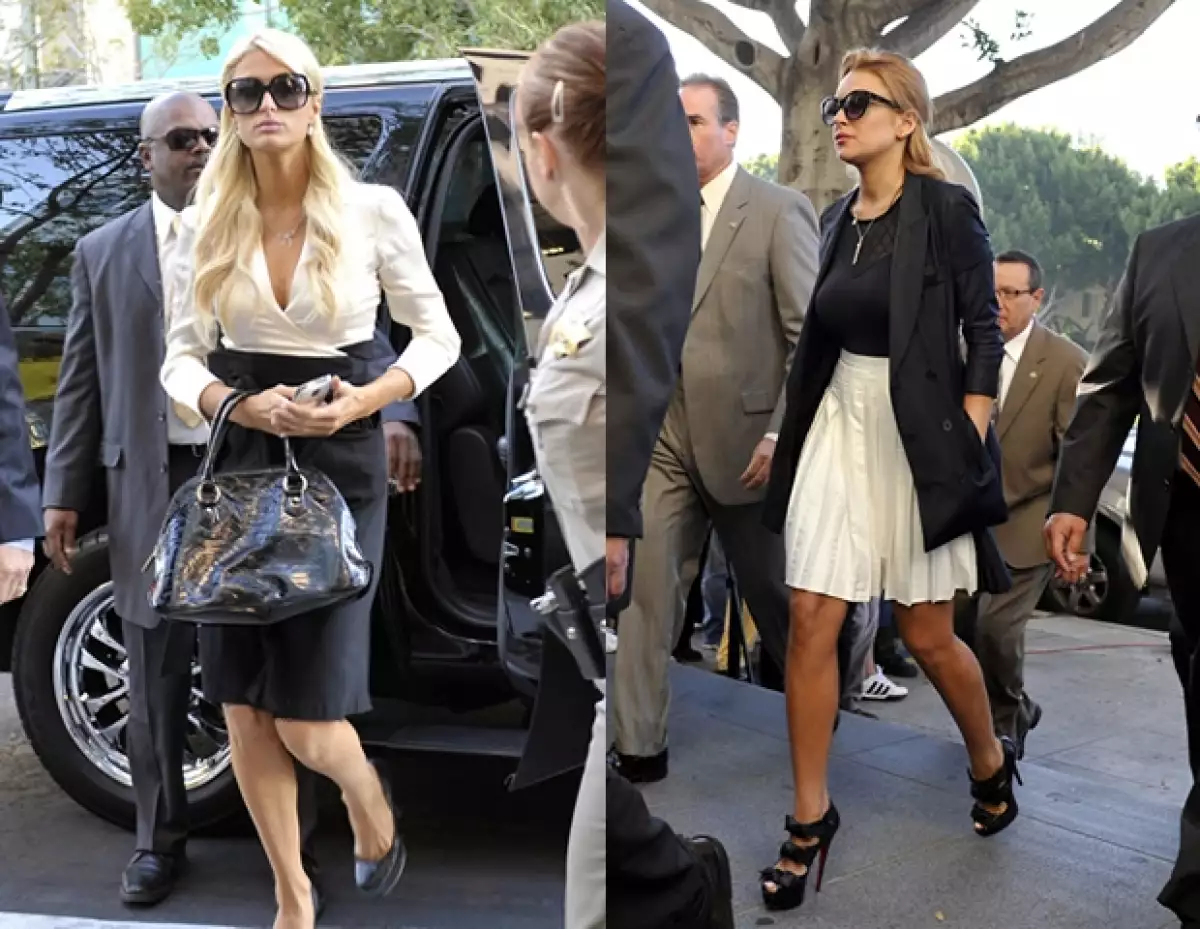 ¿Qué ropa eligieron Paris Hilton y Lindsay Lohan para presentarse ante la justicia? Curiosamente, outfits muy similares no muy parecidos a lo sexy y atrevido que ellas suelen elegir.