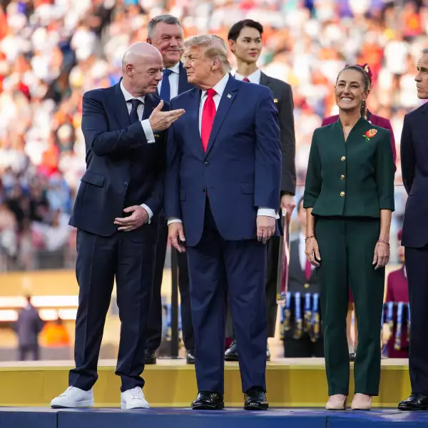 President Trump And First Lady Attend FIFA World Cup Final In New Jersey