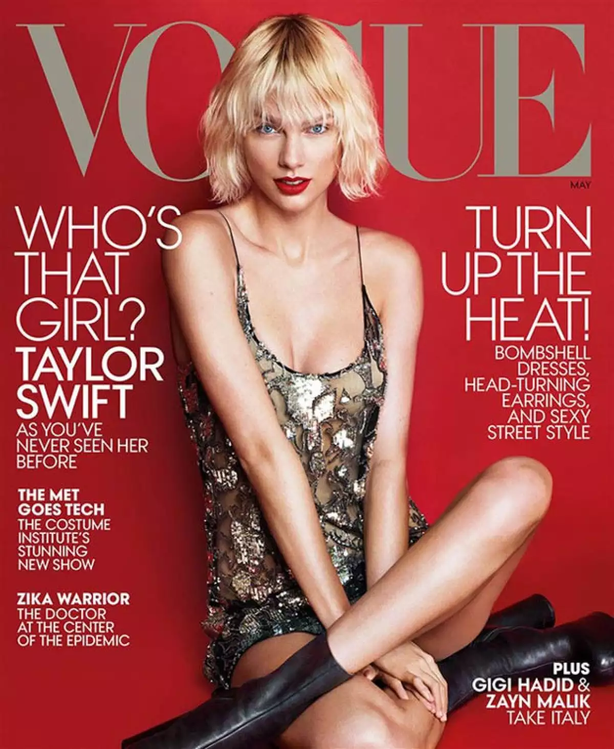 Taylor Swift apareció en portada de Vogue, luciendo guapísima, pero muy diferente.