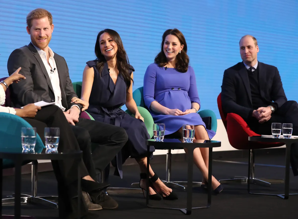 Principe Harry, Meghan Markle, Catherine, princesa de Gales, y príncipe William