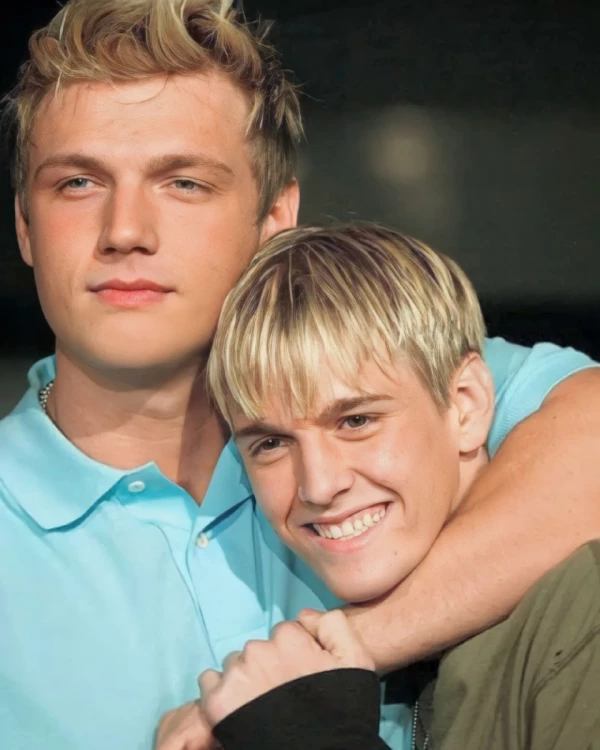 Nick Carter y su hermano menor Aaron Carter