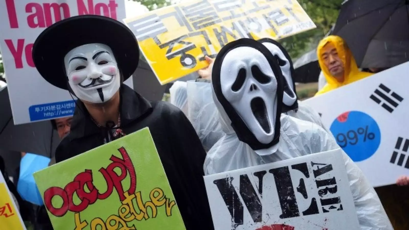 manifestaciones en seul, corea del sur
