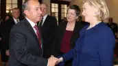 El presidente de México y la secretaria de Estado de Estados Unidos acordaron en que urge redoblar en ambos países esfuerzos para combatir de manera integral al crimen organizado en la frontera.