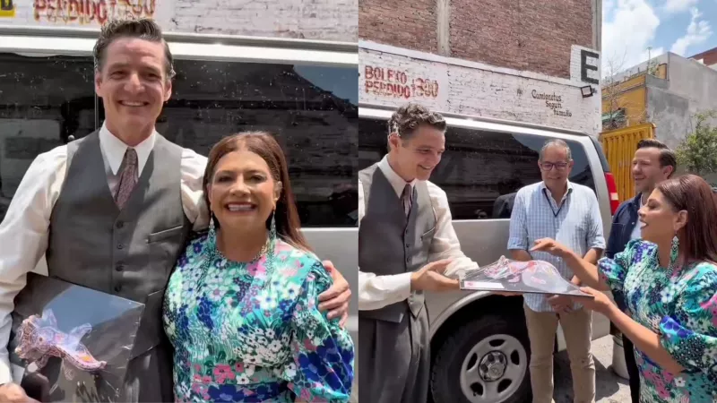 Clara Brugada sorprende a Pedro Pascal en su cumpleaños y le ofrece CDMX "para lo que necesite"