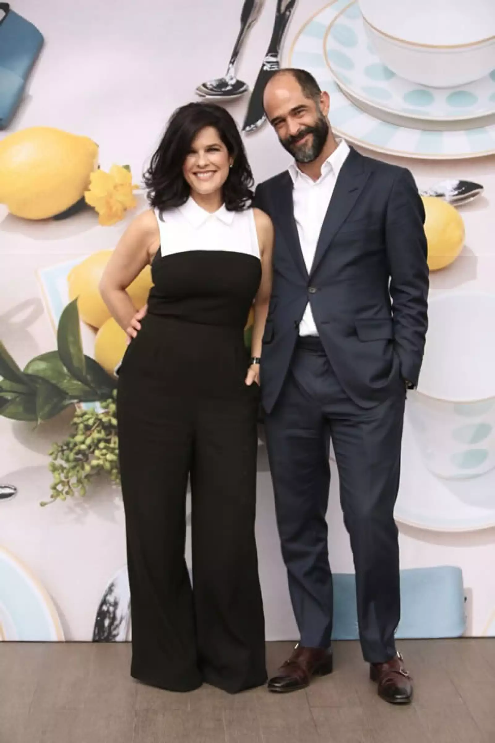 Martha y su esposo Juan Garibay en el lanzamiento de su nueva línea.