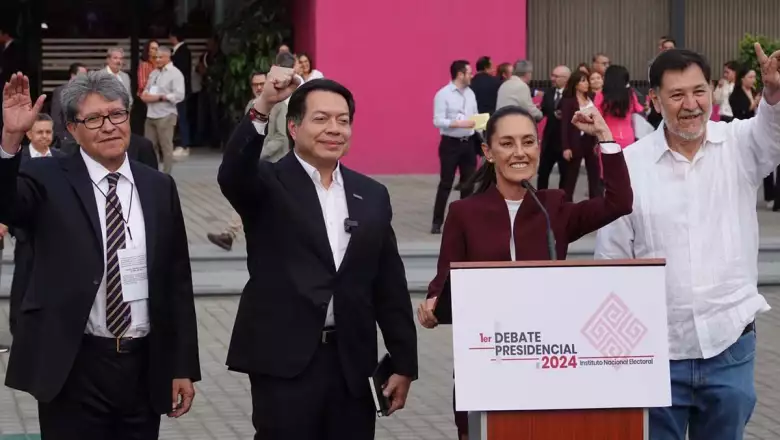 Acompañantes de Claudia Sheinbaum al debate presidencial