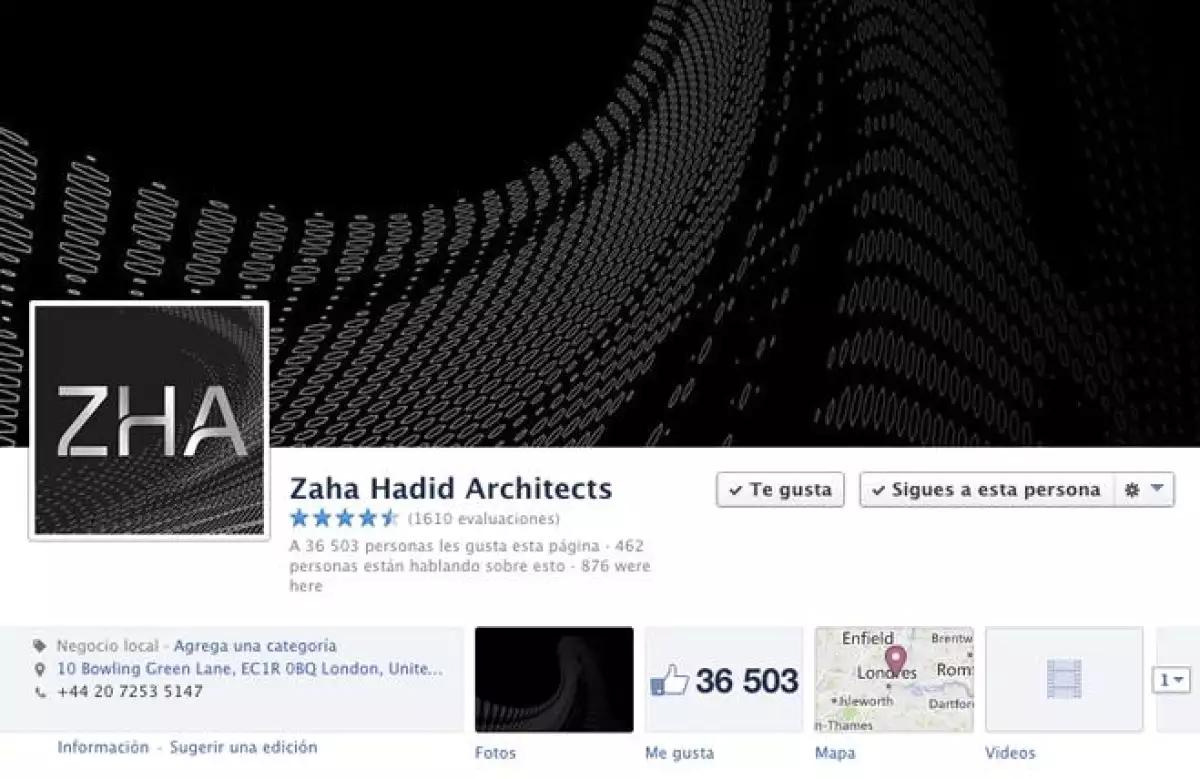 Zaha Hadid Facebook 