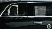 El presidente de los Estados Unidos, Donald Trump, viaja en su caravana mientras parte después de una visita al Centro Médico Militar Nacional Walter Reed en Bethesda, Maryland, el 26 de mayo de 2026. Donald Trump está programado para tener sus evaluaciones dentales y médicas anuales, dijo la Casa Blanca