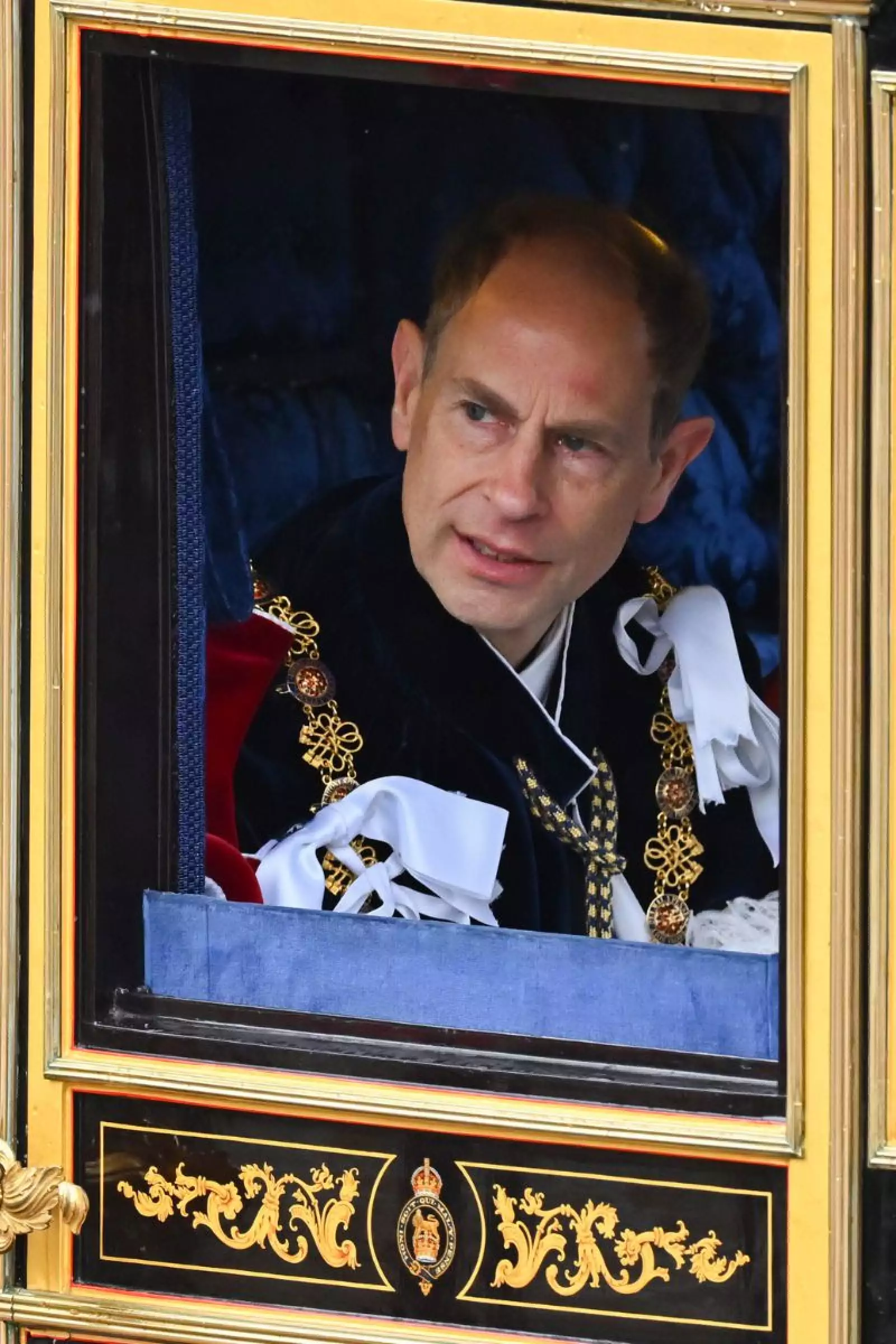 Miembros de la Familia Real Británica en la coronación del rey Carlos III