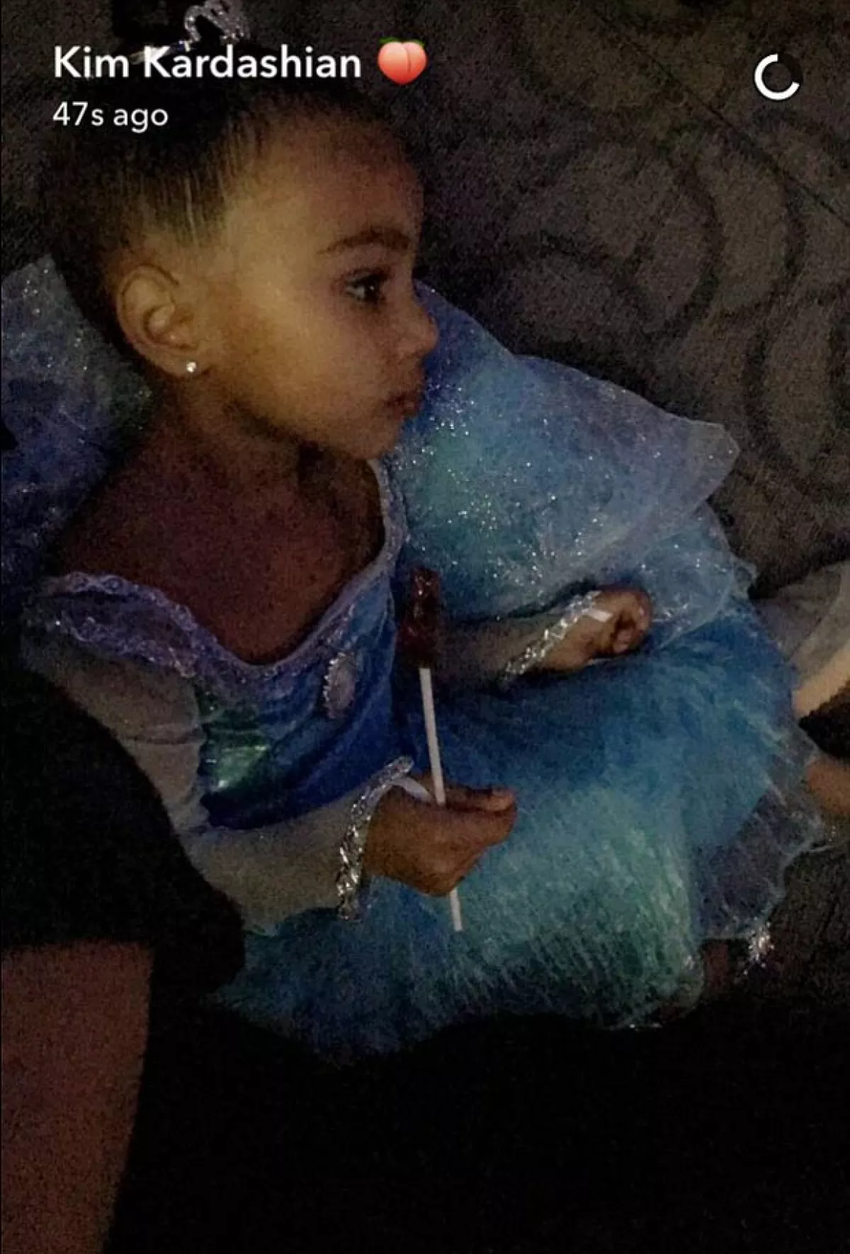 North se transformó en toda una princesa de Frozen