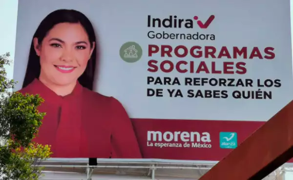 Candidatos de Morena hacen campaña con “ya sabes quién”