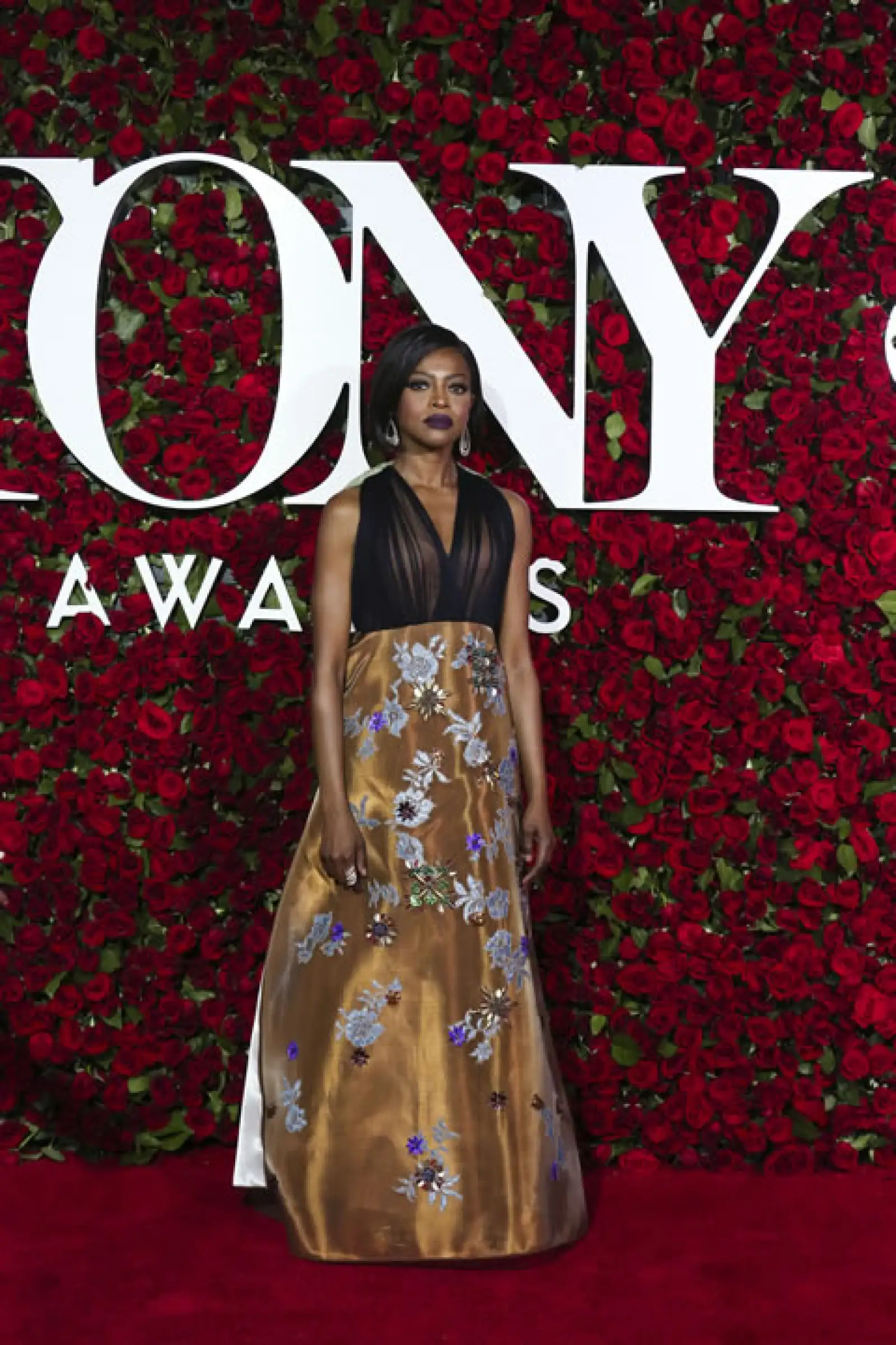 Pascale Armand en un vestido de Delpozo.