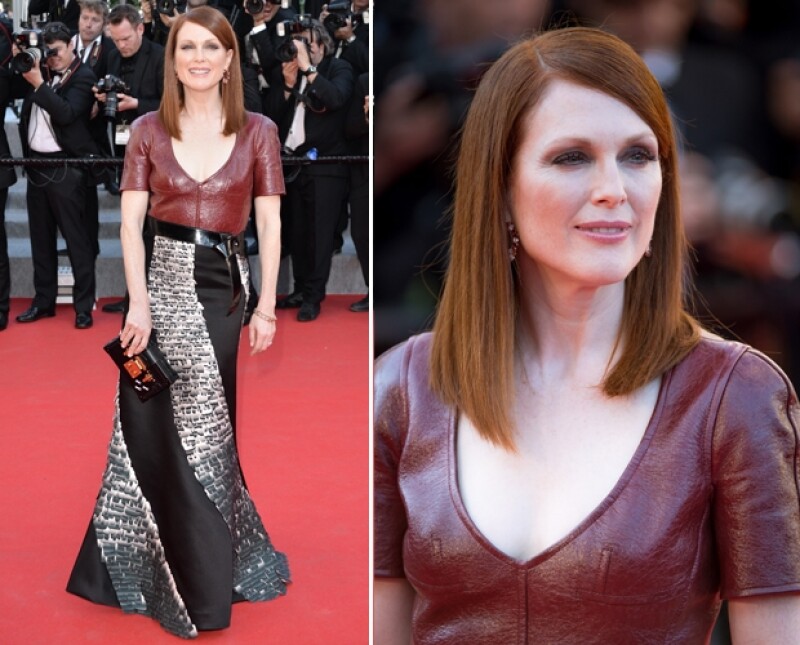 Julianne Moore en su primera red carpet en Cannes.