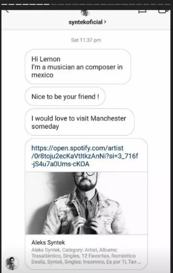 Screen Shot de la cuenta de Lemon Brick
