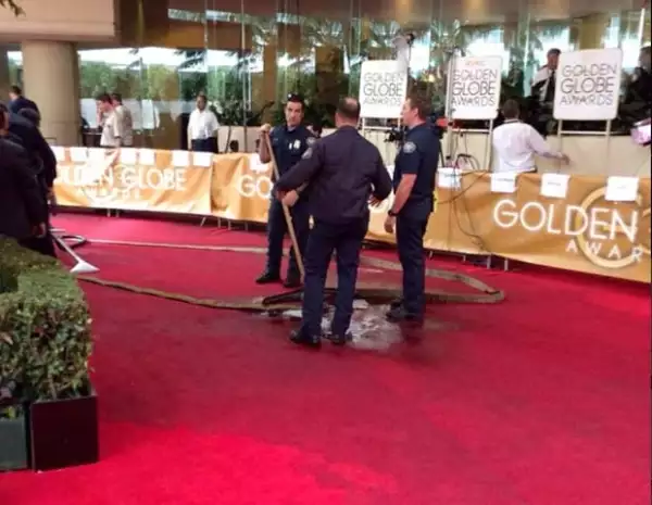 Los daños en la alfombra roja.
