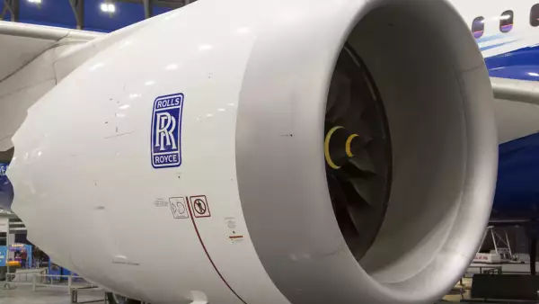 A Rolls-Royce aircraft engine