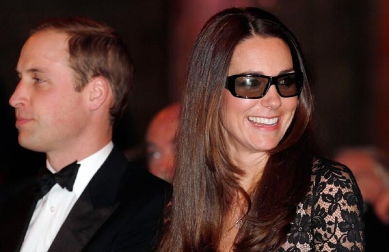 Kate se divirtió scon los lentes 3D.