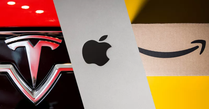 Apple, Tesla y Amazon