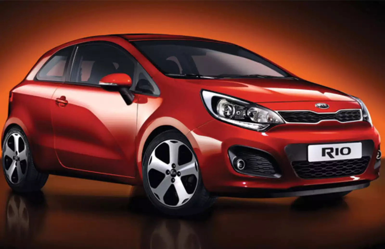 Kia Rio es un auto ligero que pesa 1,100 kilos