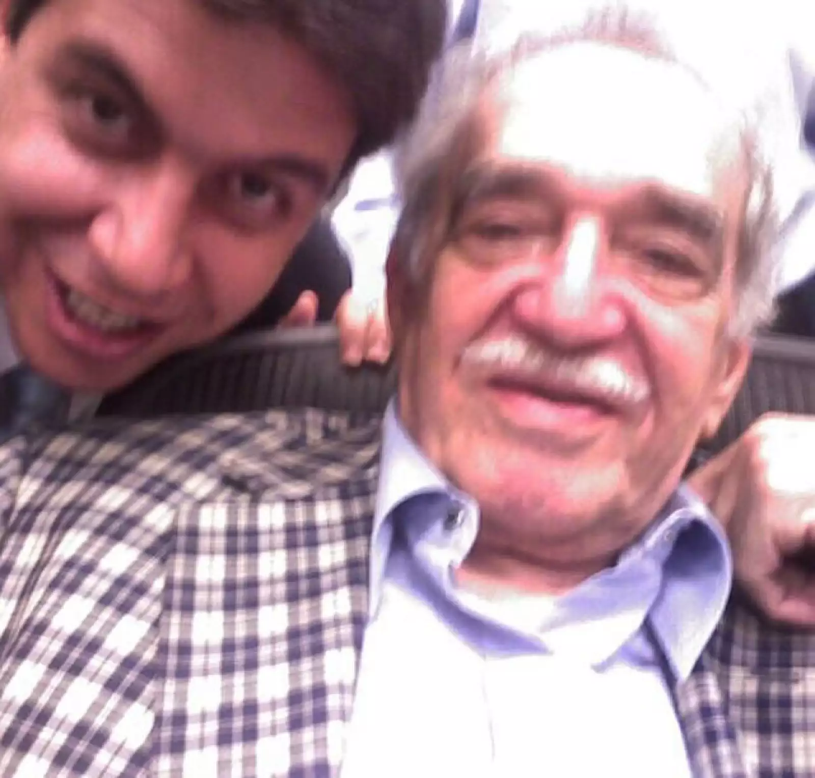 Con el fallecido escritor Gabriel García Márquez.