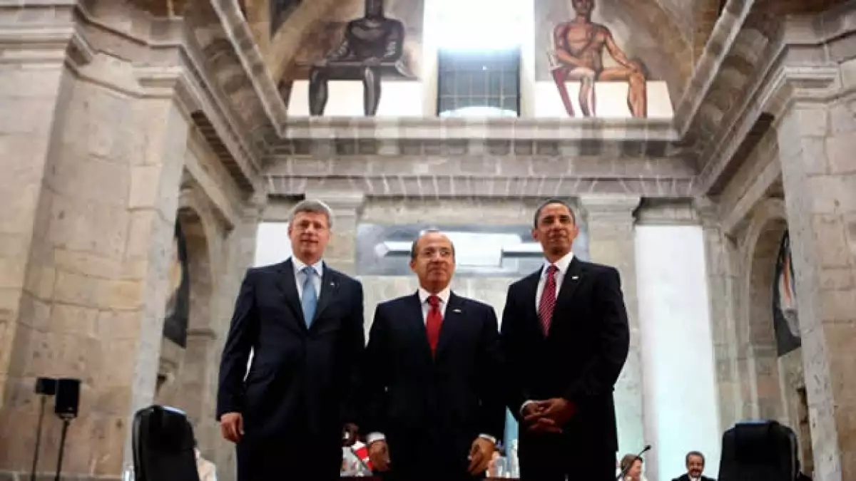 Harper-Calderón-Obama