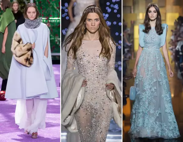 La piel no pudo faltar para la temporada de frío, pero en vez de abrigos largos, diseñadores como sólo lo aplicaron en las mangas. Aquí looks de Christian Dior, Zuhair Murad y Elie Saab.