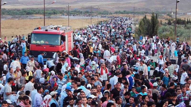 refugiados sirios huyen a iraq