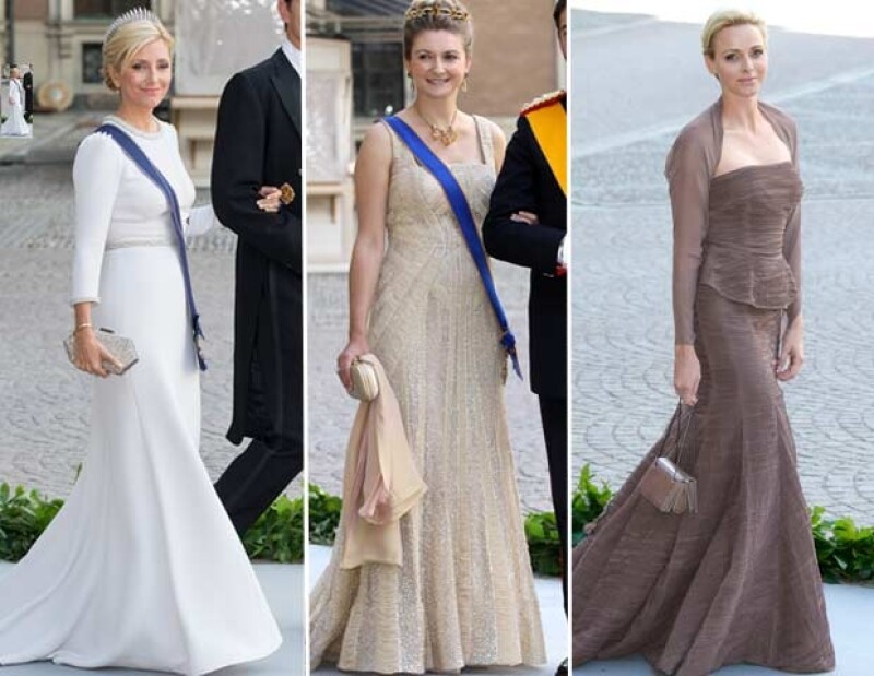 Marie-Chantal de Grecia, Estefanía de Luxemburgo y Charlene de Mónaco.