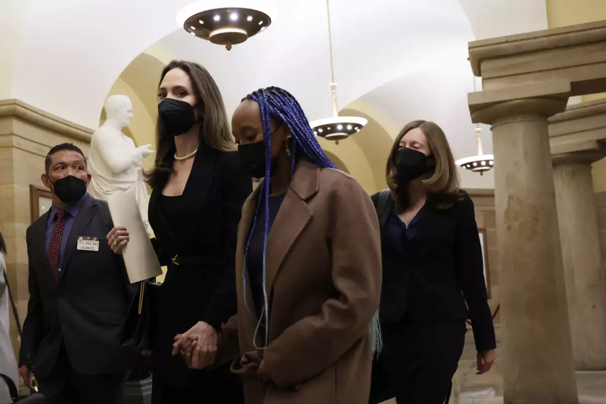 Angelina Jolie y Zahara Jolie-Pitt 