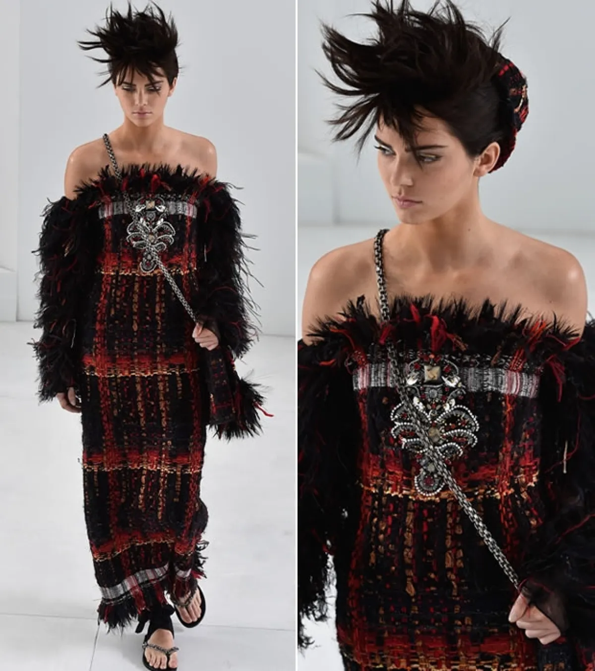 Fue la primera vez que Kendall modeló en un show de alta costura, un gran paso en su carrera como modelo; siendo la marca francesa en darle la oportunidad.