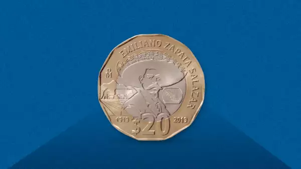 Moneda por centenario muerte Emiliano Zapata