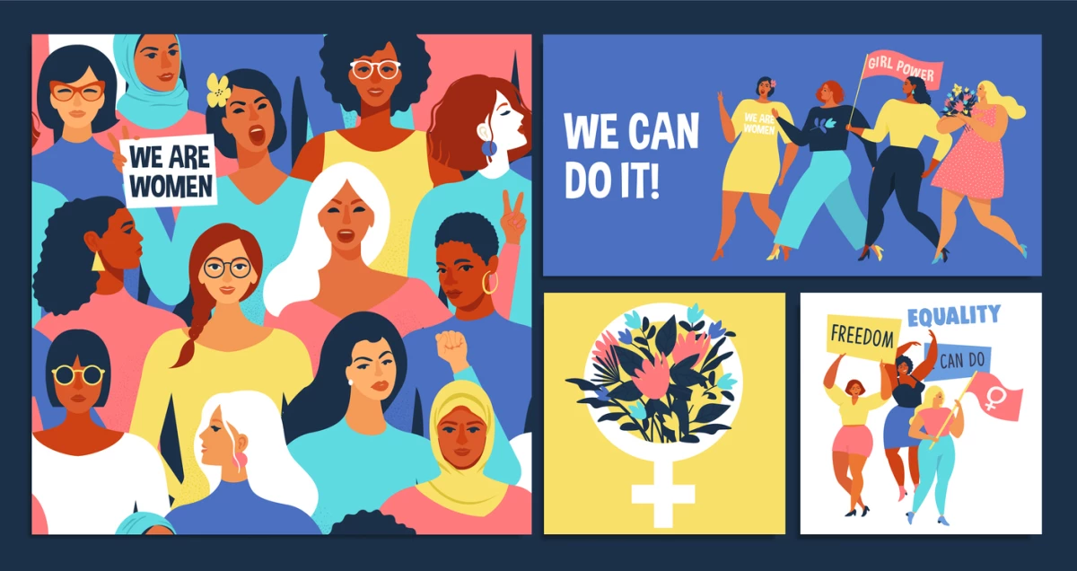 International Women's Day set.