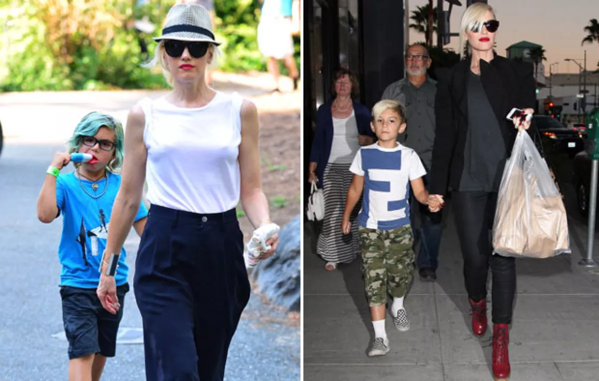 Gwen y su hijo no solo se ven igual, se visten igual.