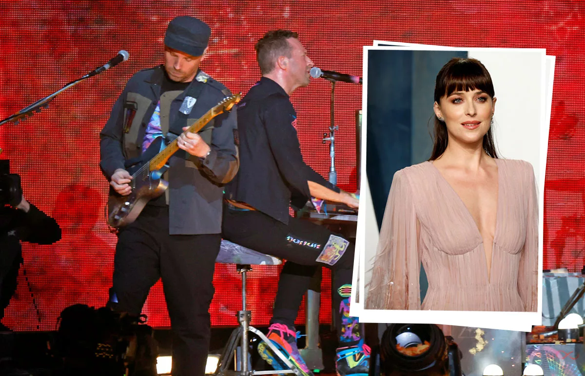 coldplay CDMX Dakota Johnson