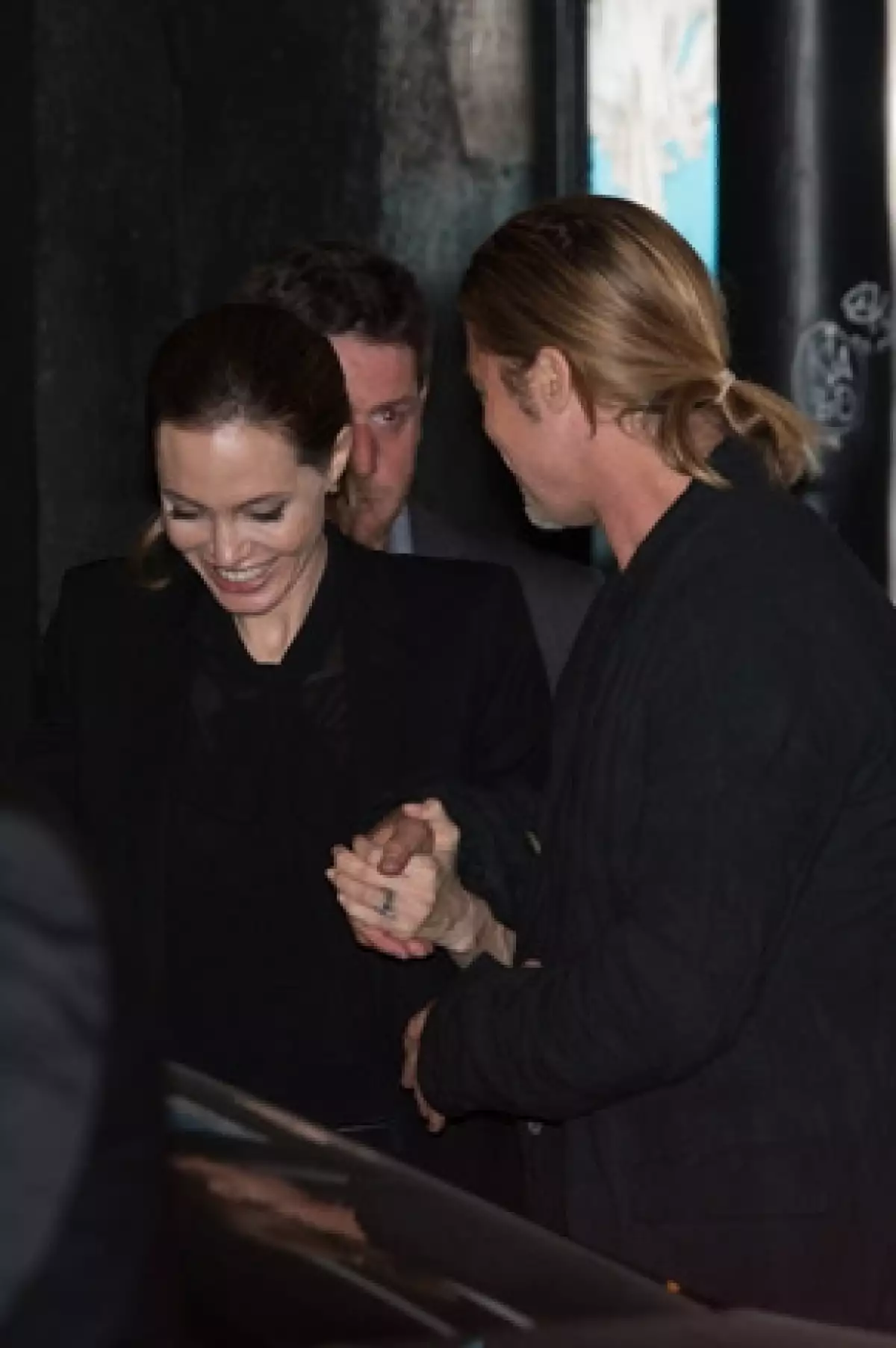 Angelina celebró con Brad en París, una cena romántica, días antes.