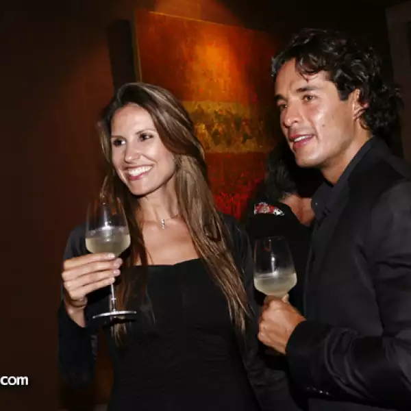 Katarina Sacht y Fernando Alonso