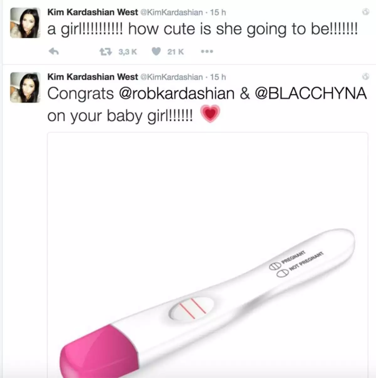 Kim Kardashian expresó su felicidad por la nueva integrante de la familia.