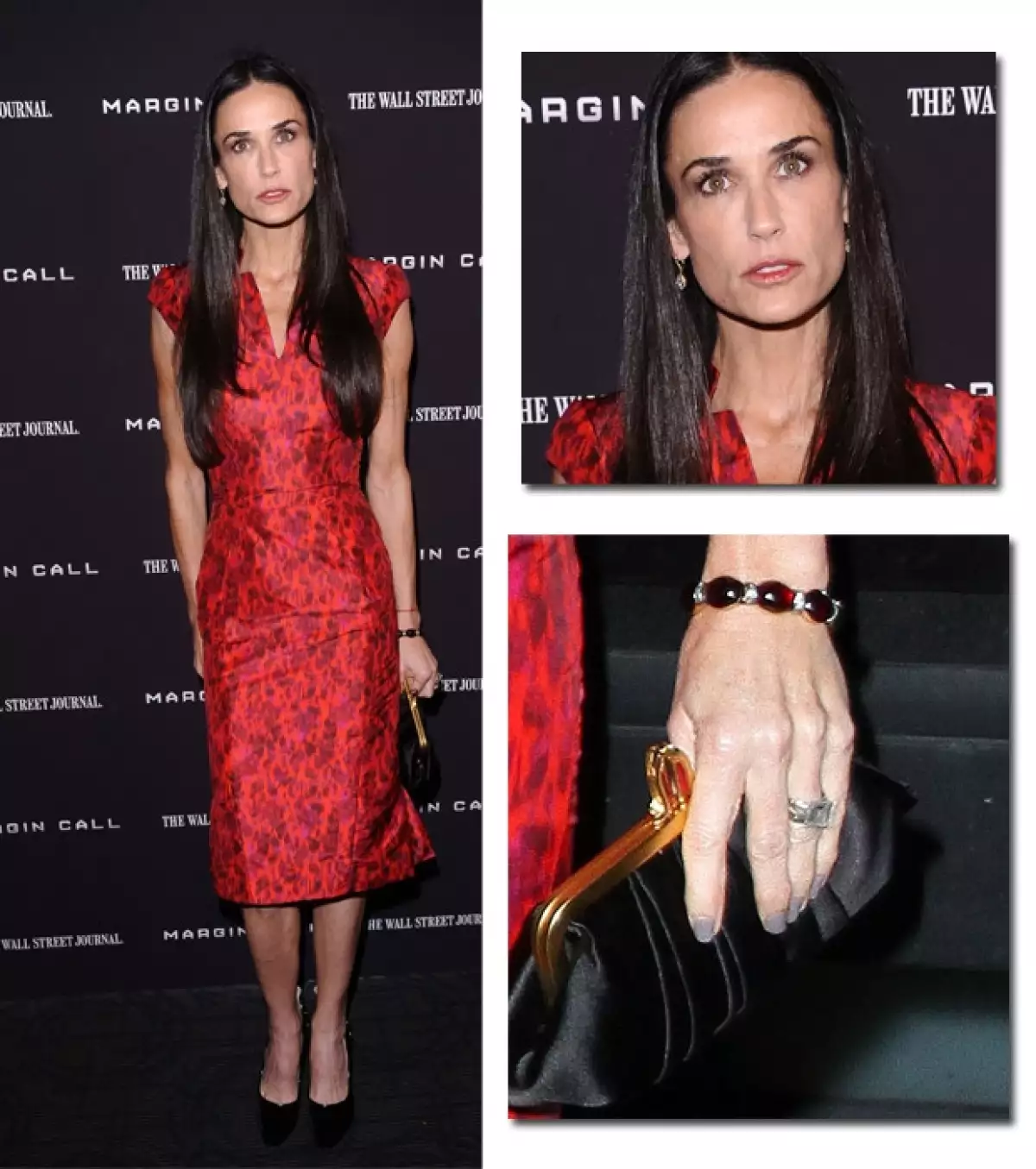 Demi Moore se ve cada vez más delgada.