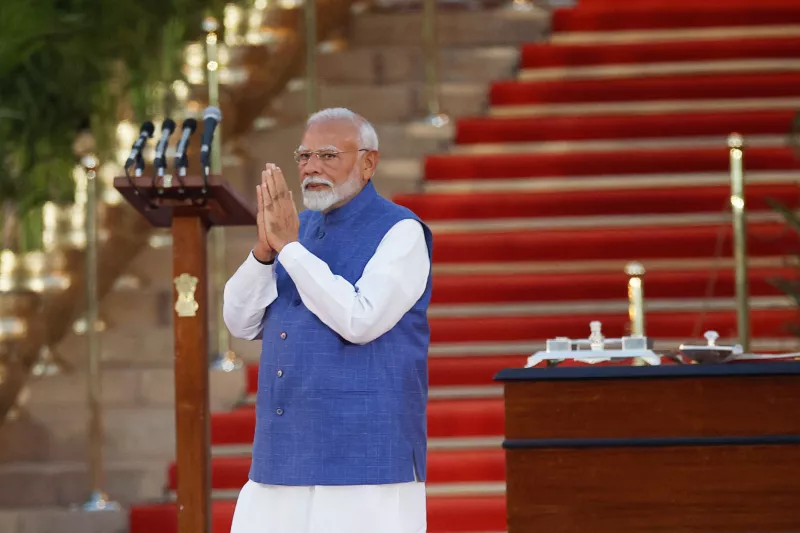 Narendra Modi toma posesión como primer ministro de India