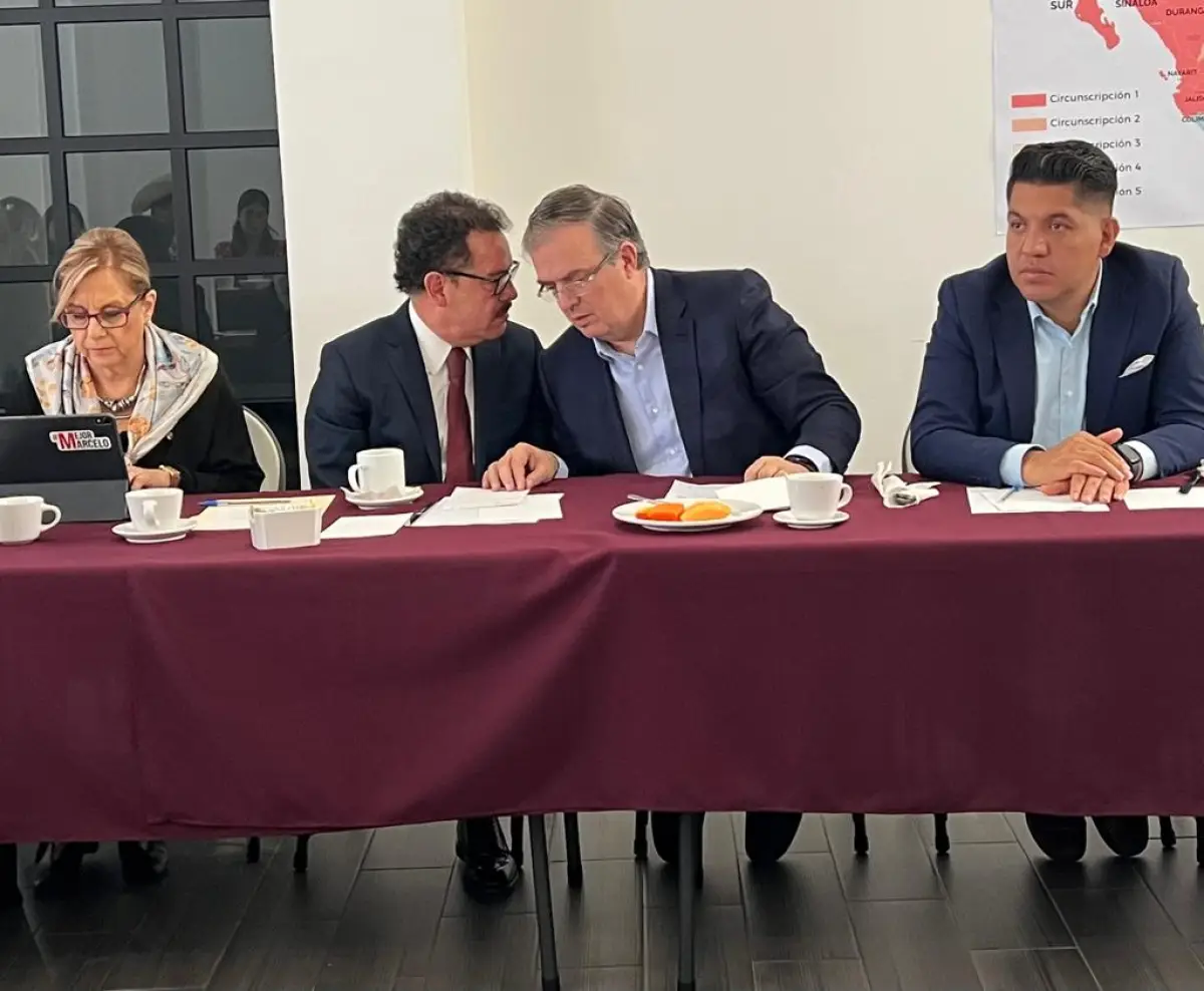 Marcelo Ebrard con Ignacio Mier