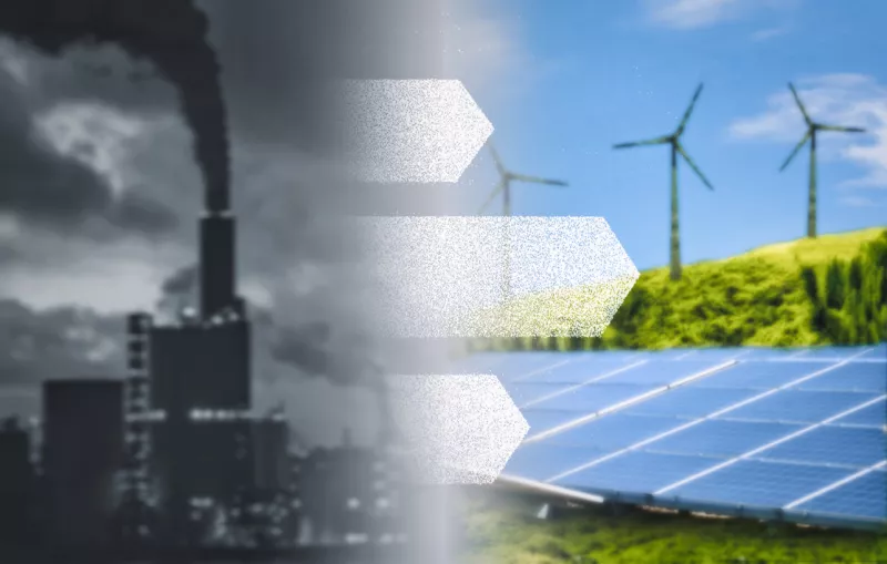 energy transition from fossil fuel to green energy