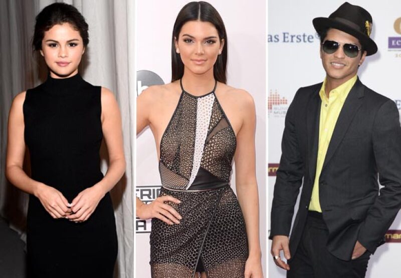Selena Gomez, Kendall Jenner y Bruno Mars siguen en la lista de afectados.