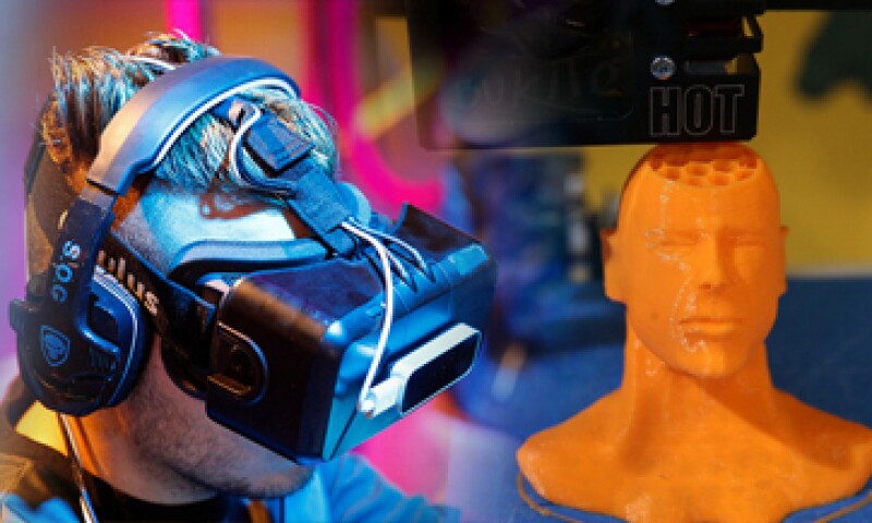 La impresión 3D y la realidad virtual pueden empezar a crecer masivamente este año. (Foto: Especial)